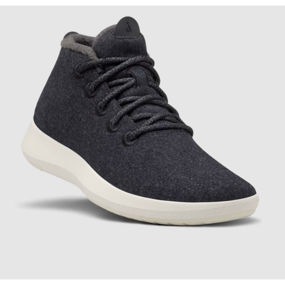 Allbirds Wool Runner-Up Mizzles  Water-Repellent Shoes Black Cream Womens Size 8
